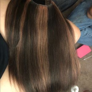 Halo couture hair extensions